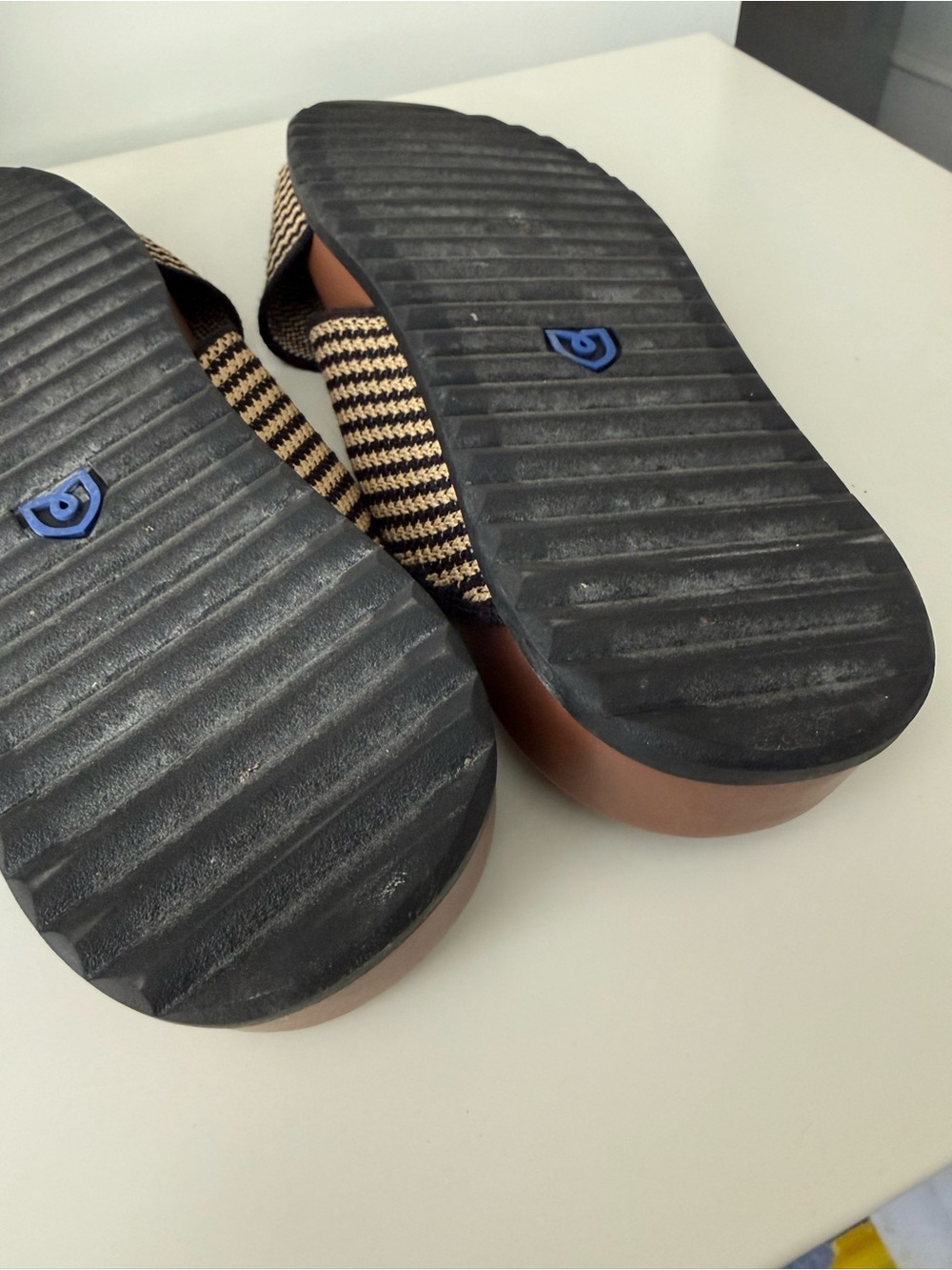 Rothy's Weekend slide in Toffee Stripe - Picture 4 of 4
